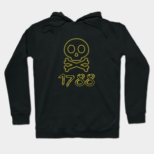 Vintage Pirate's Legacy - 1788 - Pirate Skull Hoodie